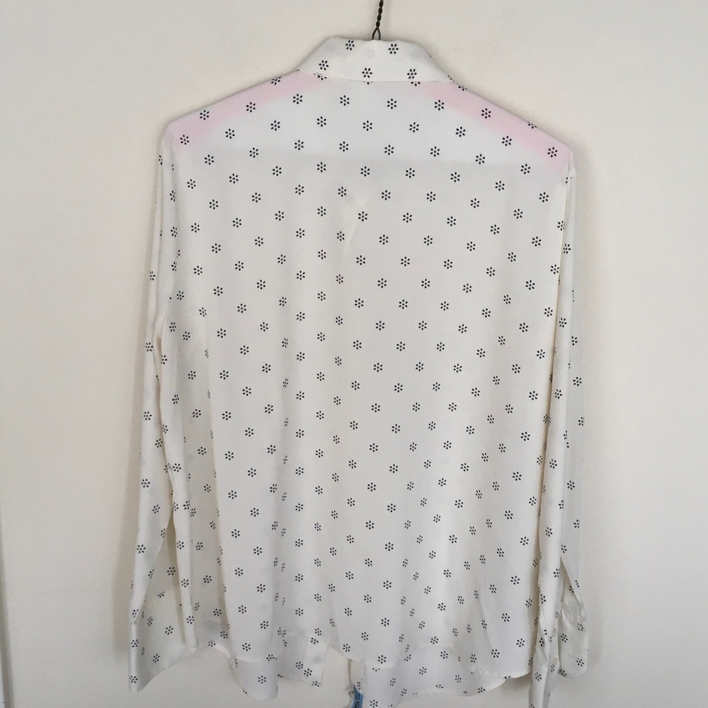 NWT Guess Floral Leopard Button-Up Blouse - Picture 8 of 11